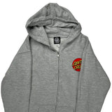 Skateboarding Santa Cruz Hoodie - XL Grey Cotton Blend