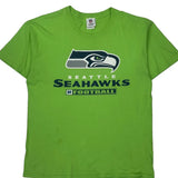 Seattle Seahawks Nfl T-Shirt - Large Green Cotton
