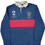 P.R.L.F.C Polo By Ralph Lauren Rugby Shirt - XL Blue Cotton