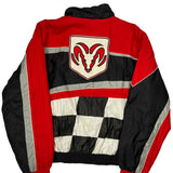 Dodge Motorsport Racing Champions Apparel Graphic Bomber Jacket - XL Black Nylon