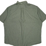 Ralph Lauren Checked Short Sleeve Shirt - XL Green Cotton