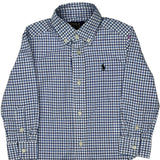 Age 2 Polo By Ralph Lauren Checked Shirt - 2XS Blue Cotton