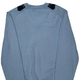 Classic Argyle Pattern Lacoste Argyle Sweater - Medium Navy Cotton