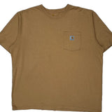 Original Fit Carhartt T-Shirt - 2XL Brown Cotton