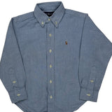 Age 4 Ralph Lauren Shirt - XS Blue Cotton