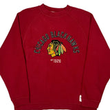 Chicago Blackhawks Old Time Hockey Nhl Sweatshirt - Medium Red Cotton