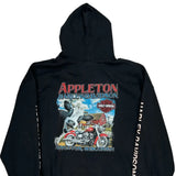 Harley Davidson Graphic Hoodie - 2XL Black Cotton