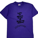 Prom Promise Hanes Single Stitch T-Shirt - Large Purple Cotton Blend