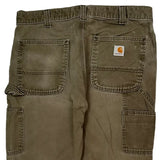 Carhartt Carpenter Trousers - 34W 30L Brown Cotton