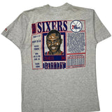 Philadelphia 76Ers Nutmeg Graphic T-Shirt - XL Grey Cotton