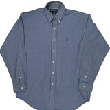 Blake Shirt Ralph Lauren Checked Shirt - Medium Blue Cotton