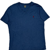 Polo By Ralph Lauren Slim Fit T-Shirt - Large Blue Cotton