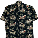 Campia Moda Floral Hawaiian Shirt - Medium Black Cotton