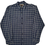 Guess Checked Shirt - Large Blue Cotton
