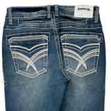 Answer Me Contrast Stitch Jeans - 31W UK 10 Blue Denim