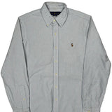 Ralph Lauren Striped Shirt - Medium Blue Cotton