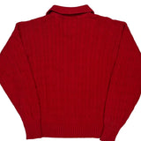 Polo By Ralph Lauren Sweater - Medium Red Cotton