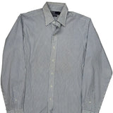 Polo By Ralph Lauren Striped Shirt - Medium Blue Cotton