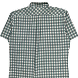 Levis Checked Short Sleeve Shirt - XL Green Cotton