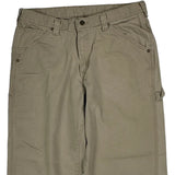 Wrangler Carpenter Trousers - 34W 30L Beige Cotton