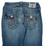 True Religion Skinny Jeans - 24W 31L Blue Denim