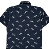Tommy Hilfiger Graphic Polo Shirt - Large Navy Cotton
