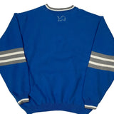 Detroit Lions Lee Sport Football Sweatshirt - Large Blue Polyester Blend