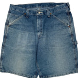 Lee Carpenter Shorts - 38W 10L Blue Cotton Blend
