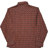 Wrangler Checked Flannel Shirt - Large Blue Cotton