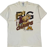 Minnesota 1997 Champs Fruit Of The Loom T-Shirt - XL Cream Cotton