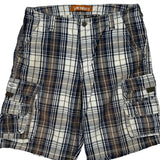 Lee Checked Cargo Shorts - 33W 10L Multicoloured Cotton