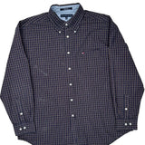 Tommy Hilfiger Checked Shirt - XL Navy Cotton