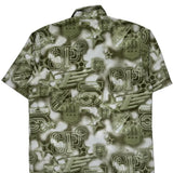 Southpole Short Sleeve Shirt - Large Green Polyester