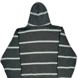 Tommy Hilfiger Striped Hoodie - XL Gray Cotton Blend
