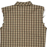 Skull And Crossbones Graphic Harley Davidson Checked Flannel Shirt - Small Multicoloured Cotton