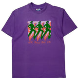Single Stitch 10K Bonne Bell 5K Hanes Graphic T-Shirt - Large Purple Cotton Blend