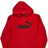 Puma Hoodie - Medium Red Cotton
