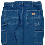 Carhartt Double Knee Carpenter Jeans - 38W 32L Blue Cotton
