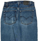 Made In USA Silver Tabs Levis Hand Painted Baggy Jeans - 32W 32L Multicoloured Cotton