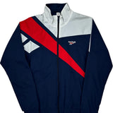 Reebok Track Jacket - Small Navy Polyester