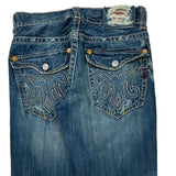 Mek Denim Boot Cut Jeans - 32W US 6 Blue Cotton