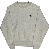 Reverse Weave Champion Sweatshirt - Small Grey Cotton