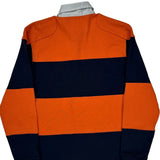 Ralph Lauren Striped Rugby Shirt - Medium Navy Cotton