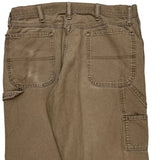 Unbranded Double Knee Carpenter Trousers - 34W 30L Brown Cotton
