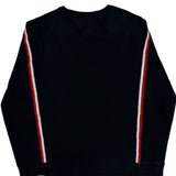 Tommy Hilfiger Spellout Long Sleeve T-Shirt - Large Black Cotton