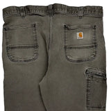 Carhartt Carpenter Trousers - 36W 32L Grey Cotton