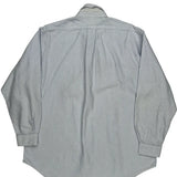 Ralph Lauren Striped Shirt - Large Blue Cotton