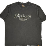 Born To Build Carhartt Graphic T-Shirt - 2XL Black Cotton