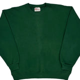 Made In USA 90S Blank Hanes Sweatshirt - Medium Green Cotton