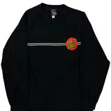 Santa Cruz Graphic Long Sleeve T-Shirt - Medium Black Cotton